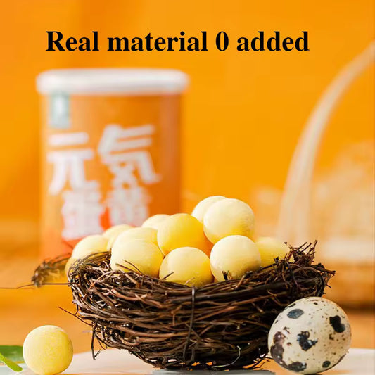 Genki series quail egg yellow freeze-dried cat snacks chicken kitten cat nutrition fattening hair gill canned pet cat