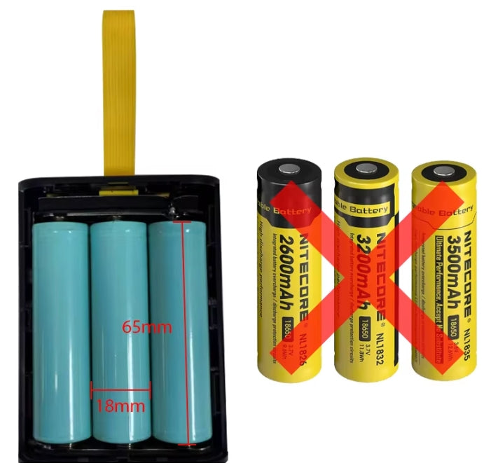 3*18650 Battery Charger Case DIY Power Bank Box Fast Charge 5V 2A Double USB Output Battery Storage Box With LED Night Light