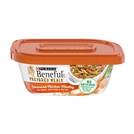 Purina Beneful Prepared Meals Simmered Chicken Medley Wet Dog Food