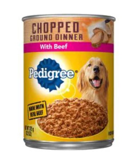 PEDIGREE Chopped Beef Ground Dinner Wet Dog Food