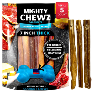 7" Thick Bully Sticks - Refill Pack-0