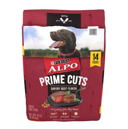 Purina Alpo Prime Cuts Savory Beef Flavor Adult Dry Dog Food