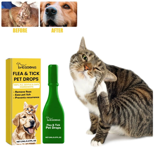 Cat Anti Flea Drops Flea Lice Remove Relieve Skin Itching External Insect Repellent Deworming Supplies Pet Tick Treatment Drops