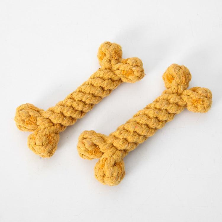 Bite-Resistant Cotton Rope Knot Toy For Dogs-2